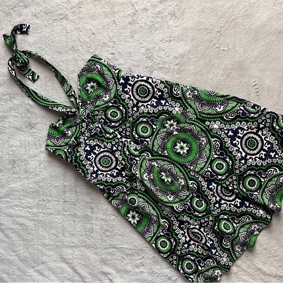 Shoshanna Stretch Silk Halter Floral Kaleidoscope Mini Day Dress Sz 6 - Picture 1 of 16